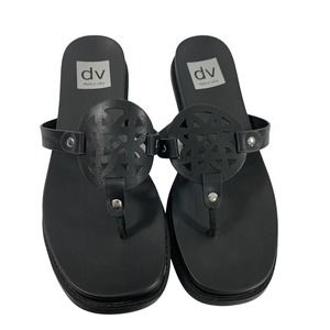 Dolce Vita Cordell Sandal Flip Flop Black Slides Minimalist Business Casual